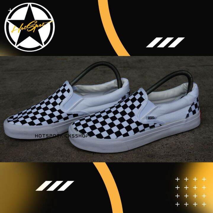 HQSOCB VANS SLIP ON CHECKERBOARD SHOES UNISEX