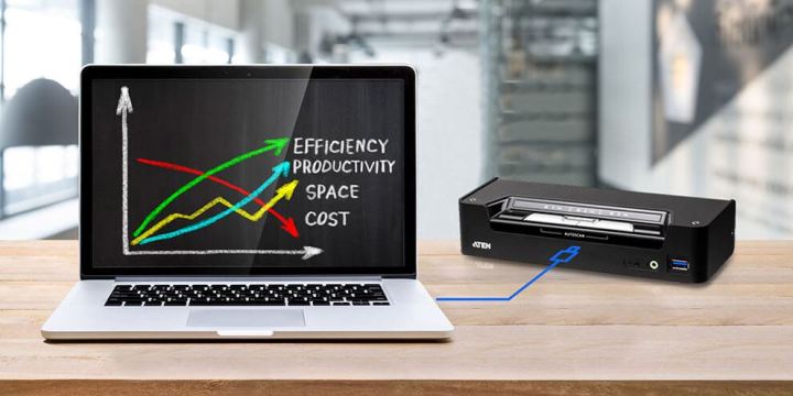 aten-3-port-kvm-displayport-สลับใช้งานคอมฯ-dp-2-เครื่อง-usb-c-1-เครื่อง-ด้วยจอ-คีย์บอร์ด-เม้าท์-ชุดเดียว-รุ่น-cs1953