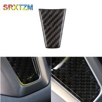 ◇ SRXTZM 1pcs Carbon Fiber Styling Car Steering Wheel Decoration Cover Sporty modification Sticker Accessories For Tesla Model 3