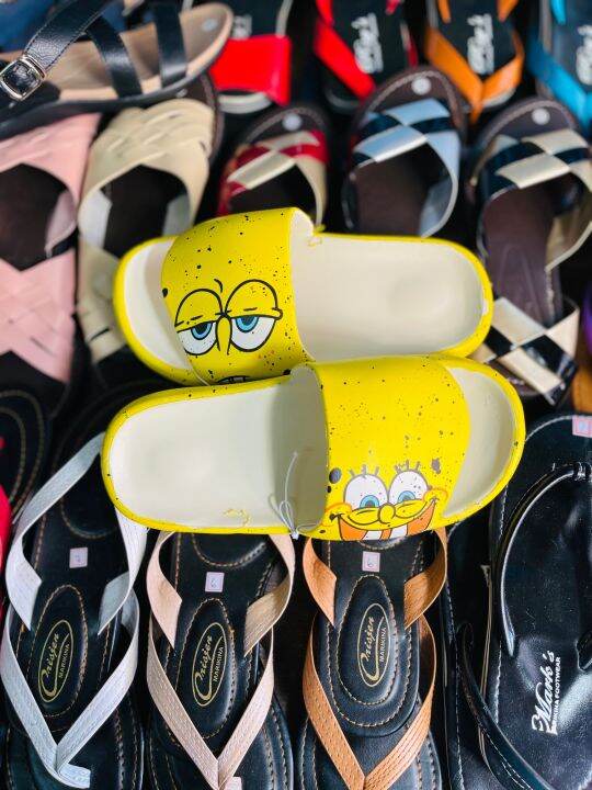 yeezy spongebob slides