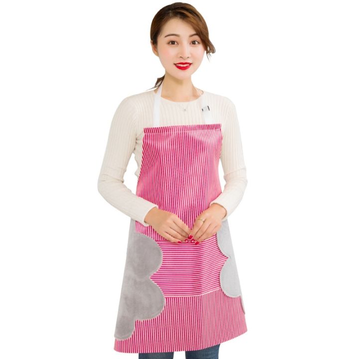 cod-apron-home-kitchen-womens-waterproof-and-oil-proof-japanese-style-cooking-overcoat-adult-fashion-can-wipe-hands-men