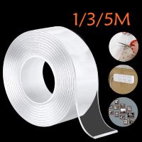 ✌ 1/3/5M Double Side Tape Feature Waterproof Adhesive Transparent Glue Stickers Suit for Home Bathroom Decoration