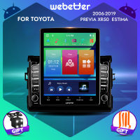 WeBetter TopNavi Android 9.7นิ้ว Tesla สไตล์แนวตั้งหน้าจอรถวิทยุ Audio Video เครื่องเล่นสเตอริโอสำหรับ Toyota Previa XR50 /Estima 2006/2007/2008/2009/2010/2011-2019พร้อมบลูทูธ WiFi SWC MirrorLink แยกหน้าจอ GPS ระบบนำทางนำทาง