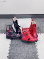 2023 Spring and Autumn New Childrens Fashion Foreign Style High Top Shoes Mid Cap Boots Casual and Versatile No Packaging Box