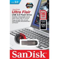 แฟลชไดร์ฟ flash drive แฟลชไดร์ฟ usb SanDisk Ultra Flair Flash Drive USB3.0 16GB Speed 130MB/s (SDCZ73 016G G46) เมมโมรี่ การ์ด แซนดิส แฟลซไดร์ฟ คอมพิวเตอร์