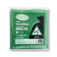 แชมเปี้ยน ถุงขยะสีเขียว ใส่ขยะเปียก ขนาด 30x40 นิ้ว แพ็ค 10 ใบ - Champion Wet Garbage Bags 30X40" x 10 pcs