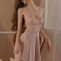 --SY23726✘ Nightdress and jamas are hot and sm 23. I w pure f female summer sentiment spenders ice silk ds new y breasts