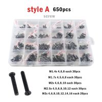 【LZ】 650/300pcs m1.2 m1.4 m1.7 m2 m2.5 m3 m4 mini preto micro phillips cruz pan cabeça redonda parafuso interruptor porca do parafuso conjunto kit variedade