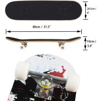 NP ส่งฟรี skateboards สเก็ตบอร์ดเด็ก สเก็ตบอร์ดผู้ใหญ่ สเก็ตบอร์ด สำหรับผู้เริ่มเล่น ขนาด 80*20ซม.ล้อยาง เตรียมจัดส่ง กีฬา Sports &amp; Outdoors