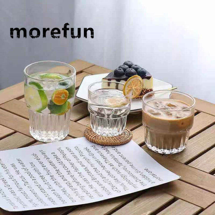 แก้วน้ำดื่ม piccolo/latte/flat white/dirty แก้วกาแฟ แก้วก้นจีบ แก้วลาเต