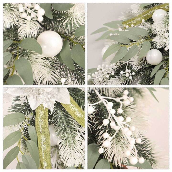 4x-artificial-christmas-teardrop-swag-with-berry-flower-and-ball-ornaments-for-front-door-indoor-amp-outdoor