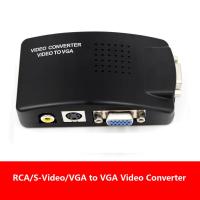 CONISTON AV/ S-อินพุตวิดีโอ S-Video แปลง VGA เอาต์พุต VGA ไม่ทำลายได้สะดวกสำหรับพีซี/HDTV/Set-Top Box/ คอนโซลเกม/กล้องวีดีโอ