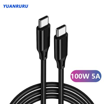Kabel Data pengisi daya Tipe C 100W kabel Data pria KE pria kabel ekstensi pengisian daya USB 3.2 Dual Head Line untuk Huawei Xiaomi Android