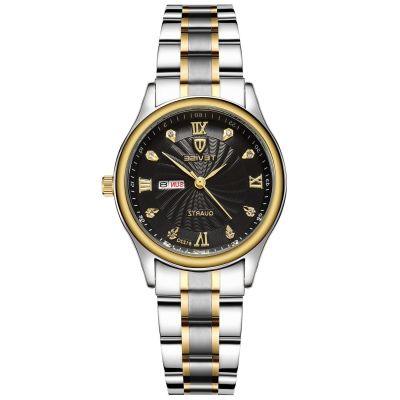 ⌚ Auto┋swiss TEVISE นาฬิกาข้อมือสตรีแฟชั่นใหม่ที่กำหนดเองกันน้ำนาฬิกาควอตซ์สแตนเลสสตีลที่เป็นคนรักมากกว่ากล3