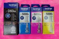 Brother BT D60BK, 5000C,M,Y รวม 4 สี (ดำ ฟ้า แดง เหลือง) ของแท้