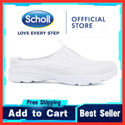 TOP☆Scholl shoes women scholl sneakers womens shoes scholl canvas sandal Scholl Kasut Scholl Loafers Scholl Large size 41 42 Half Slippers Flat summer Sandals women casual sports Slippers- AS2022