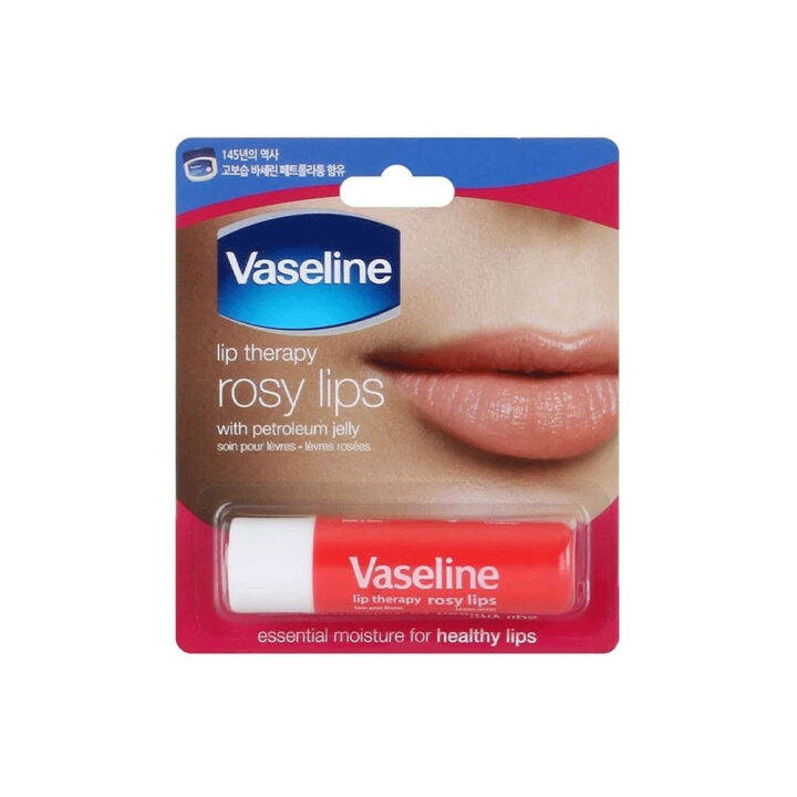 Vaseline Lip Therapy Rosy Lips Balm With Petroleum Jelly, Lip Therapy Stick Rosy, 4.8g Lazada
