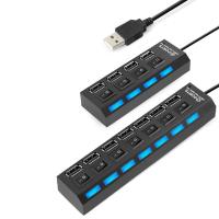 [HOT HAIXWLXKWW 589] 4/7พอร์ต USB 2.0 Hub Splitter ใช้อะแดปเตอร์หลาย Expander พร้อมสำหรับแล็ปท็อป