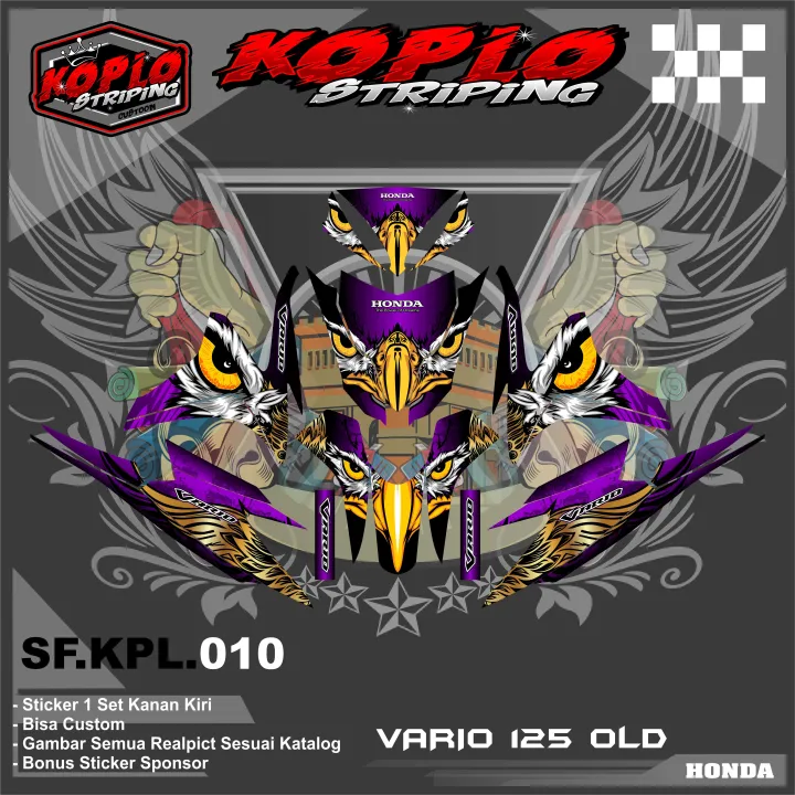 Sticker Decal Full Body Motor Honda Vario 125 Old - Sticker Decal Motor