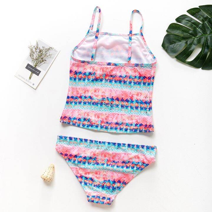 2019-girls-swimsuit-two-piece-gradual-children-39-s-swimwear-8-14-years-kids-girls-swimwear-tankini-swimsuits-cz966