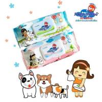 Sukina Petto Pet Wipes ผ้าเช็ดทำความสะอาดสัตว์เลี้ยง  70 แผ่น