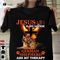 Jesus Is My Savior German Shepherd Are My Therapy Tshirt S3Xl Tee