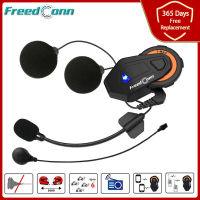 Freedconn T-MAX Motorcycle Intercom Helmet Bluetooth Headset Motorbike 6 Riders Group Talking FM Radio Interphone