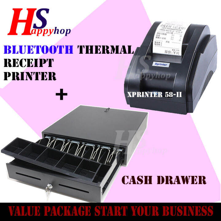 GM Cash Drawer & Receipt Printer . Resit Printer (Bluetooth Connect