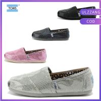 HOT●◑ 100 Original 2019 Toms Lazy รองเท้าผ้าใบลําลองสําหรับสตรีส้นแบน