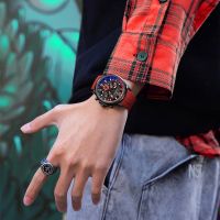 ---Fashion mens watch238814◈❦ Ma Kehua Philippine brand watch men multi-function three eye six stitches quartz watch waterproof movement luminous new wrist watch