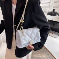 【hot seller】 Cross-border wave bag female 2022 new chain inclined shoulder bag alar BaoLing grid generation of contract