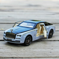 1:32 Rolls Royce Wraith Mansory Alloy Diecasts โลหะของเล่นรถรุ่นเสียงและแสงดึงกลับรถของเล่นสำหรับของขวัญเด็ก