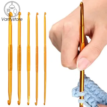 8pcs/Set Soft Grip Crochet Hooks, 2.5-6mm Crochet Needles, For Knitting,  Diy Craft, With Storage Bag, Random Color