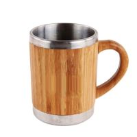 【❉HOT SALE❉】 shi17474030360603 Mug Bambu ธรรมชาติพร้อมถ้วยดื่มภายในสเตนเลสและถ้วยชาสุดสร้างสรรค์ถ้วยชากาแฟเหยือกนมพร้อมฝาปิดแก้วน้ำพกพา