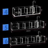 4-in-1 5-in-1 6-in-1 Transparent Acrylic Aquarium Filter Boxes External Hanging Water Purifier for Aquarium Fish Tank Box Clamps