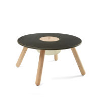 PlanToys ROUND TABLE เฟอร์นิเจอร์สำหรับเด็ก โต๊ะกลม สีดำ โต๊ะสำหรับเด็ก 3 ปีขึ้นไป