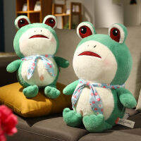 ระเบิด Douyin Net Red Frog Doll Bow ขายกบตุ๊กตาของเล่นการ์ตูนสัตว์จำลองกบแขวน