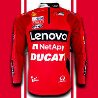 เสื้อแขนยาว โมโตจีพี MotoGP DUCATI LENOVO เสื้อบิ๊กไบค์โมโตจีพีทีม ดูคาติ เลโนโว่ #MG0009 รุ่น ฟรันเชสโก บัญญายา#63 ไซส์ S-5XL