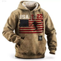 2023 New 2023 New Harajuku Hoodie Mens Hoodie Sweatshirt 3d Printed Letters Flag of the United States Sweatshirt Spring And Autumn Large Size Casual Sweatshirt Mens Long Sleeve popular