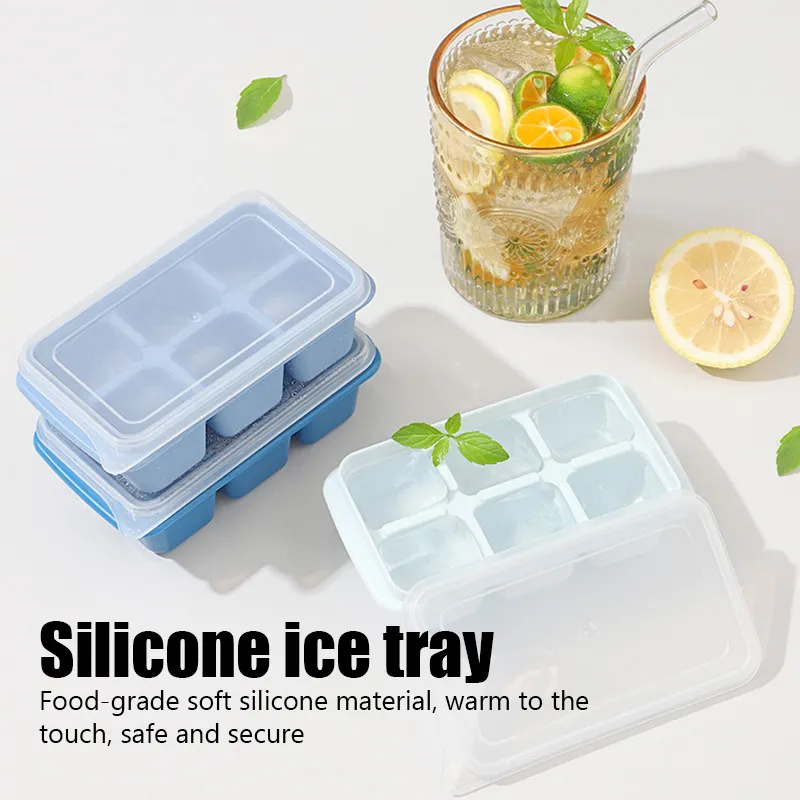 Black 8 Big Grids Food Grade Silicone Ice Cube Maker Jumbo Large Ice Cube  Square Tray DIY Mold Mould Kitchen Accessories - Price history & Review, AliExpress Seller - Shop5252024 Store