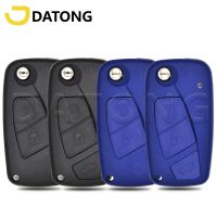 Datong World เคสซองใส่กุญแจรถยนต์,สำหรับ Fiat Punto Ducato Doblo Bravo Stilo Panda Idea Iveco เคสเคสแบบพลิกกลับได้ Eco พร้อมสติ๊กเกอร์