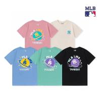 ❉ เสื้อยืดแขนสั้นลําลอง ผ้าฝ้าย พิมพ์ลายดาวเคราะห์ MLB แฟชั่นสตรีท สําหรับผู้ชาย และผู้หญิง