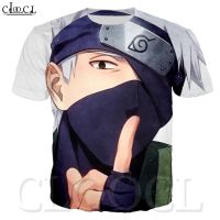 CLOOCL นารูโตะ HOKAGE H Atake คาคาชิญี่ปุ่นอะนิเมะแบบแขนสั้นเสื้อยืด3D พิมพ์กราฟิกสบายๆหลวมขนาดใหญ่ป่าฮาราจูกุเสื้อคอกลมแฟชั่นเสื้อยืดคอสเพลย์ U Nisex ด้านบน