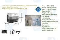 CFR65 Fridge ตู้เย็น 12V/24V ระดับ high-end พนังอลูมิเนียม เย็นเร็วเย็นลึก ฉนวนหนา คอยล์ร้อนทองแดง เย็น 10 ~ -26°C ความจุ 65 ลิตร (รับประกันสูงสุด 5 ปี)