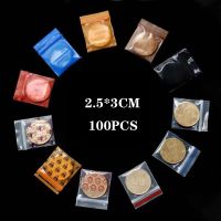 100pcs Collection Desgin Mix Zip Lock Bag Brand Mini Plastic Zip Clip Bags Reclosable Printed Baggies Food Storage Dispensers