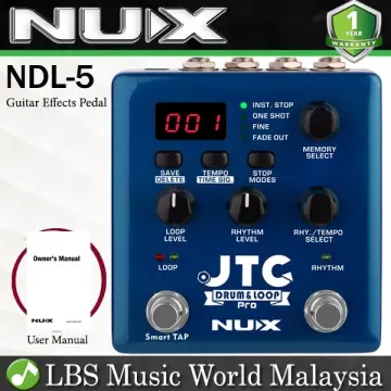 Nu-X Effects JTC Drum & Loop PRO Dual Switch Looper Guitar Effects Pedal