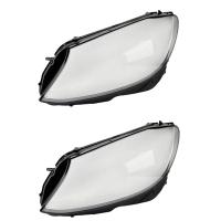 2X Front Headlight Head Light Lamp Lens Cover Shell Lampshade for W205 C180 C200 C260L C280 2015-2017 Left