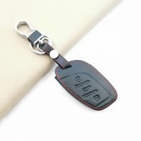 ❖☍▤ Leather Car Remote Key Case Cover Holder Shell For MG ZS EV MG6 EZS HS EHS 2019 2020 Roewe RX5 i6 i5 RX3 RX8 ERX5 Accessories