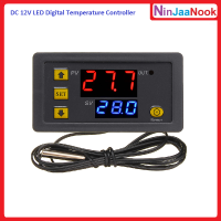 W3230 DC 12V 24V 20A LED Digital Temperature Controller Thermostat Thermometer Temperature Control Switch Sensor Meter W 3230