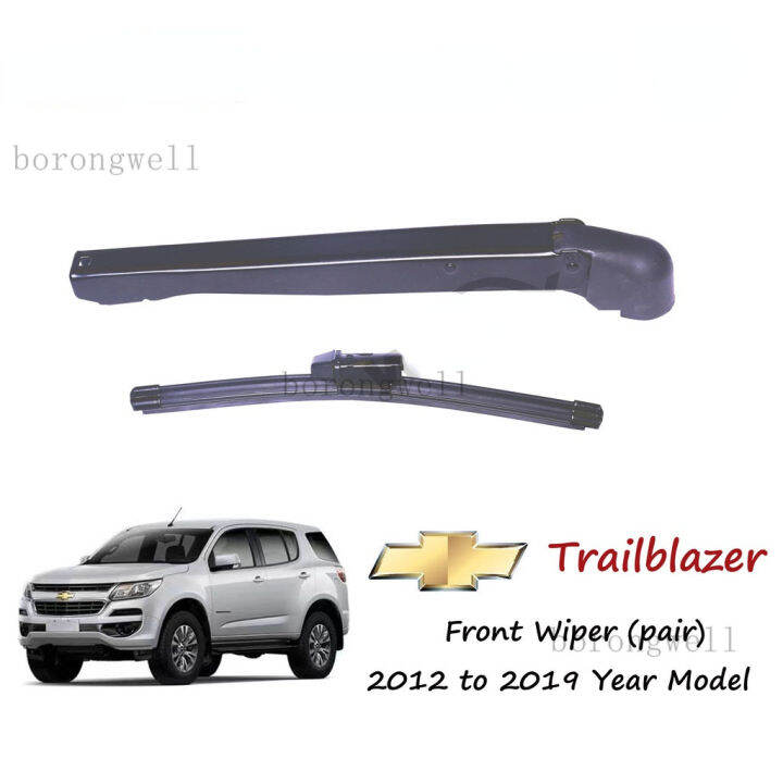 (Original) Chevrolet Trailblazer Rear Wiper Arm/Blade Set Clean for 2012 to 2019 Chevy Trail